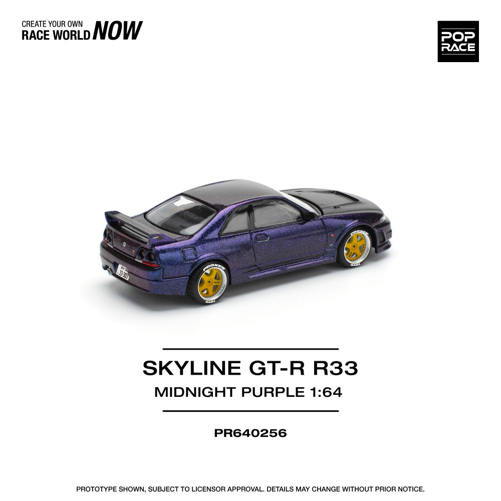 1/64 SKYLINE GT-R R33 NISMO - MIDNIGHT PURPLE - Poprace - PR640256