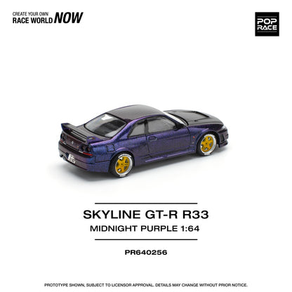 1/64 SKYLINE GT-R R33 NISMO - MIDNIGHT PURPLE - Poprace - PR640256