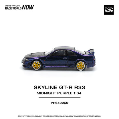 1/64 SKYLINE GT-R R33 NISMO - MIDNIGHT PURPLE - Poprace - PR640256