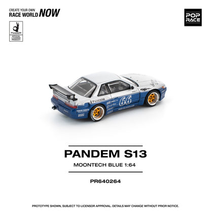 1/64 PANDEM SILVIA S13 - MOONTECH BLUE - Poprace - PR640264