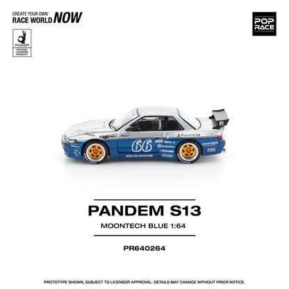 1/64 PANDEM SILVIA S13 - MOONTECH BLUE - Poprace - PR640264