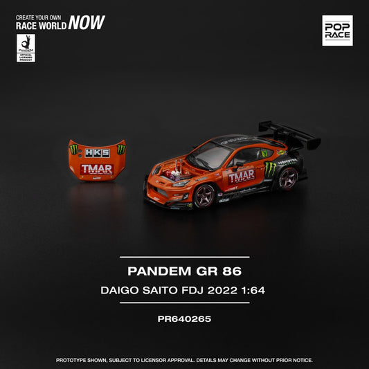 1/64 PANDEM GR86 - DAIGO SAITO FORMULA DRIFT JAPAN 2022 - Poprace - PR640265