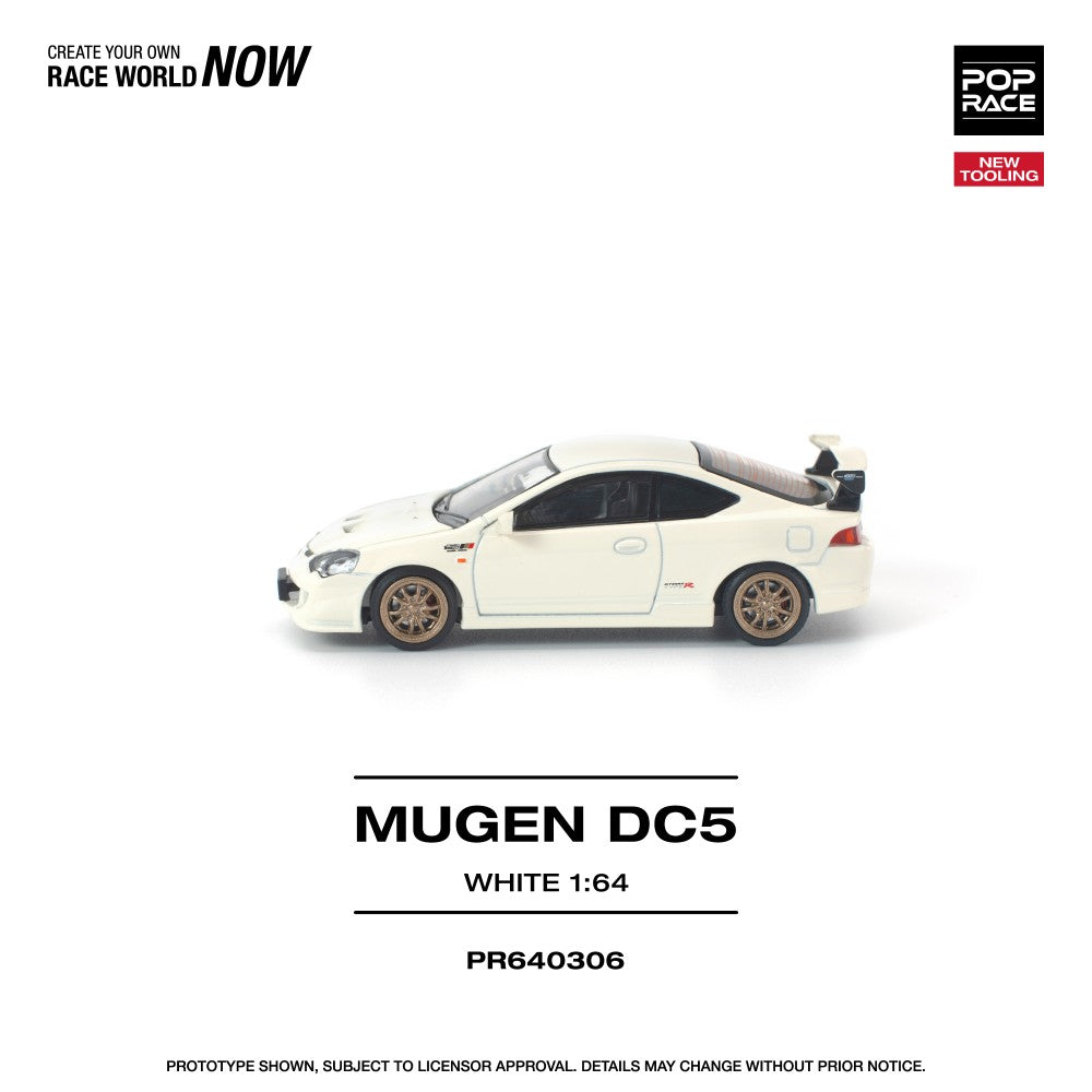 1/64 HONDA DC5 MUGEN WHITE NEW TOOLING - Pop Race - PR640306