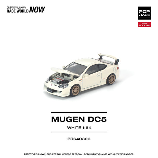 1/64 HONDA DC5 MUGEN WHITE NEW TOOLING - Pop Race - PR640306