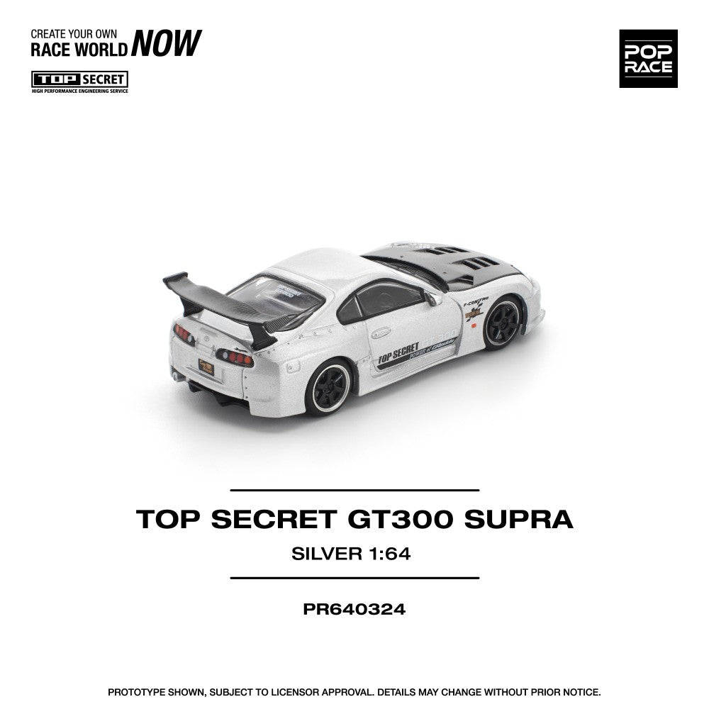 1/64 TOP SECRET GT300 SUPRA SILVER - Poprace - PR640324