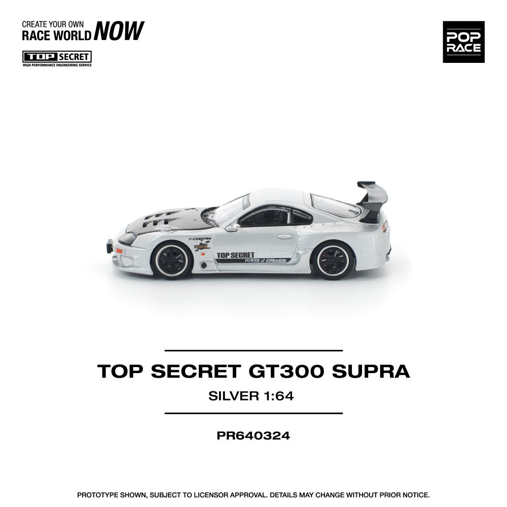 1/64 TOP SECRET GT300 SUPRA SILVER - Poprace - PR640324