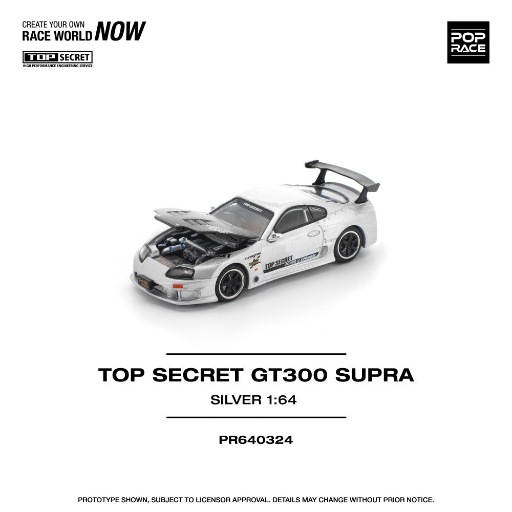 1/64 TOP SECRET GT300 SUPRA SILVER - Poprace - PR640324