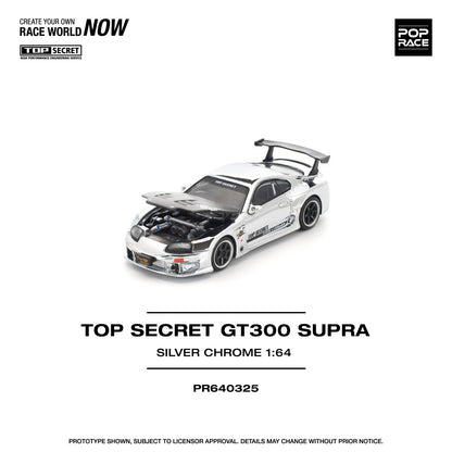 1/64 TOP SECRET GT300 SUPRA - SILVER CHROME - Poprace - PR640325