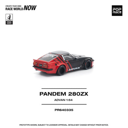 1/64 Pandem 280ZX *Advan*, black/red - Poprace - PR640335