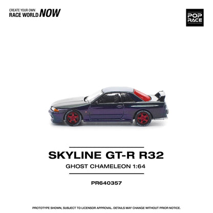 1/64 SKYLINE GT-R R32 GHOST CHAMELEON- Poprace - PR640357