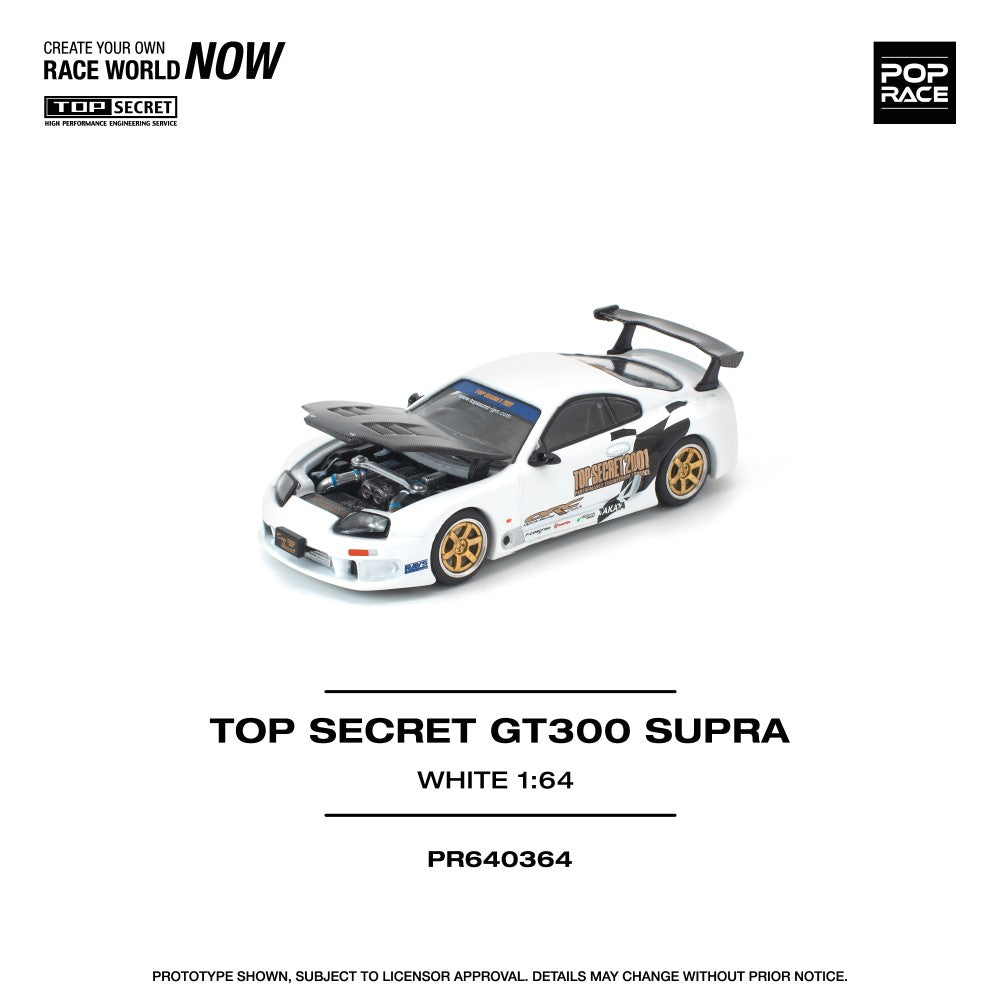 1/64 TOP SECRET GT300 SUPRA WHITE - Poprace - PR640364