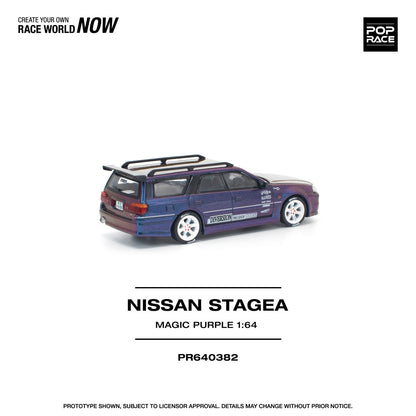 1/64 Nissan Stagea, magic purple - Poprace - PR640382