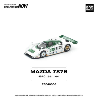 1/64 1991 Mazda 787B JSPC, white/green - Poprace - PR640386