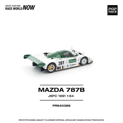 1/64 1991 Mazda 787B JSPC, white/green - Poprace - PR640386