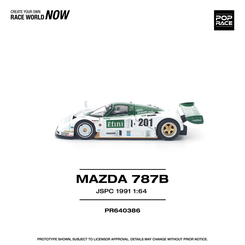 1/64 1991 Mazda 787B JSPC, white/green - Poprace - PR640386