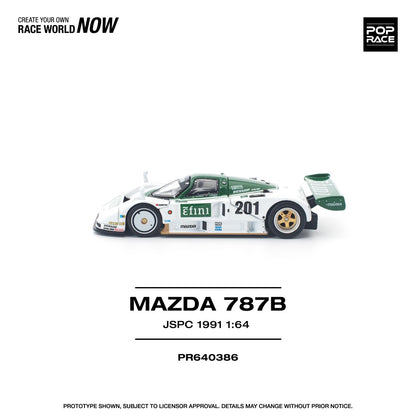 1/64 1991 Mazda 787B JSPC, white/green - Poprace - PR640386