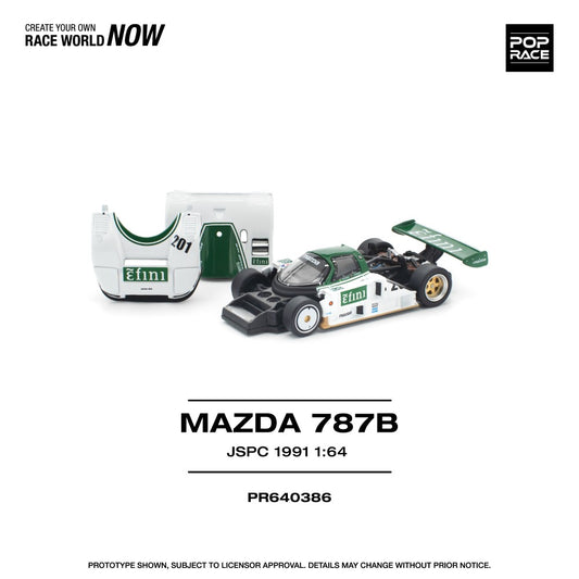 1/64 1991 Mazda 787B JSPC, white/green - Poprace - PR640386