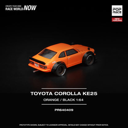 1/64 Toyota Corolla KE25, orange - Poprace - PR640409