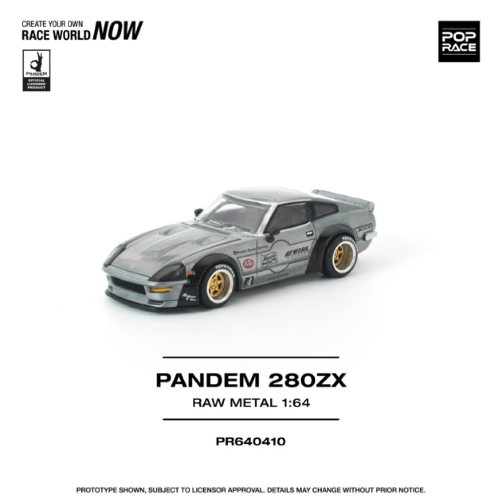 1/64 PANDEM 280ZX RAW METAL - Pop Race - PR640410