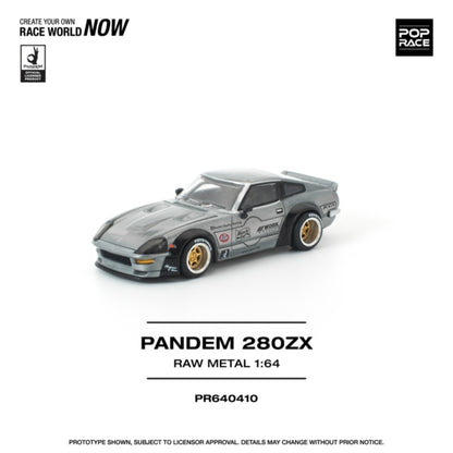 1/64 PANDEM 280ZX RAW METAL - Pop Race - PR640410