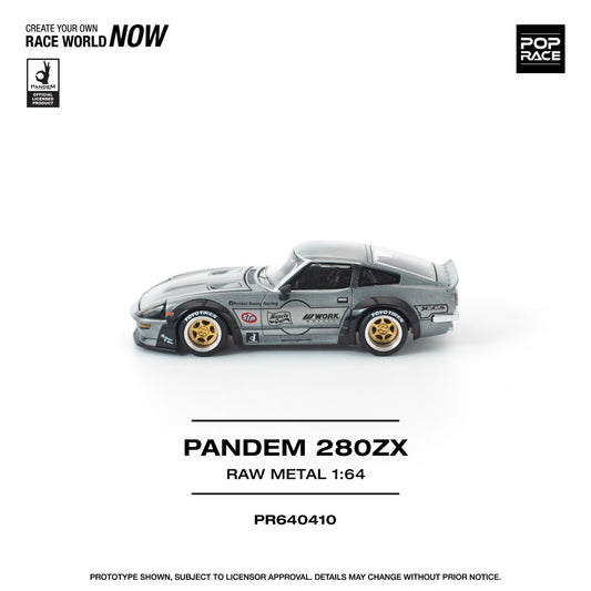 1/64 PANDEM 280ZX RAW METAL - Pop Race - PR640410