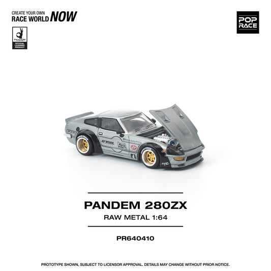 1/64 PANDEM 280ZX RAW METAL - Pop Race - PR640410
