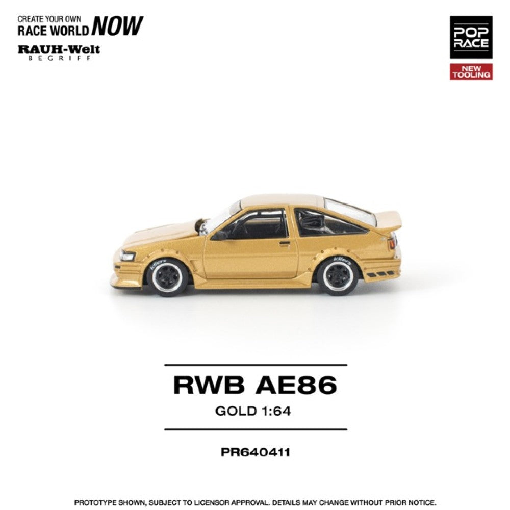 1/64 RWB AE86 GOLD (NEW TOOLING) - Poprace - PR640411