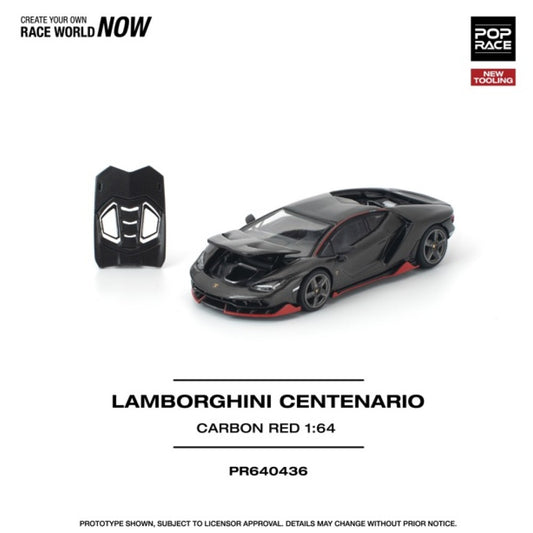 1/64 LAMBORGHINI CENTENARIO CARBON RED (NEW TOOLING) - Poprace - PR640436