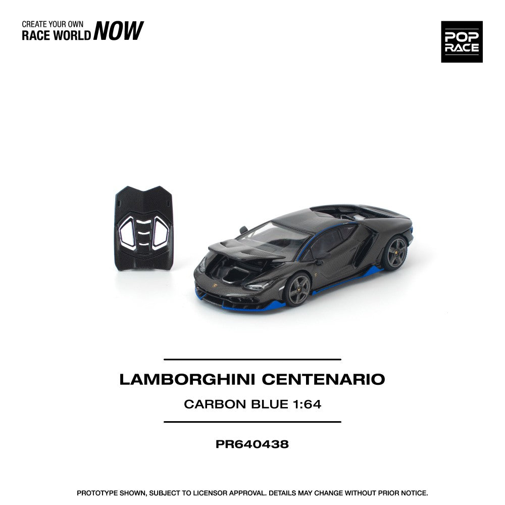1/64 LAMBORGHINI CENTENARIO CARBON BLUE - Poprace - PR640438