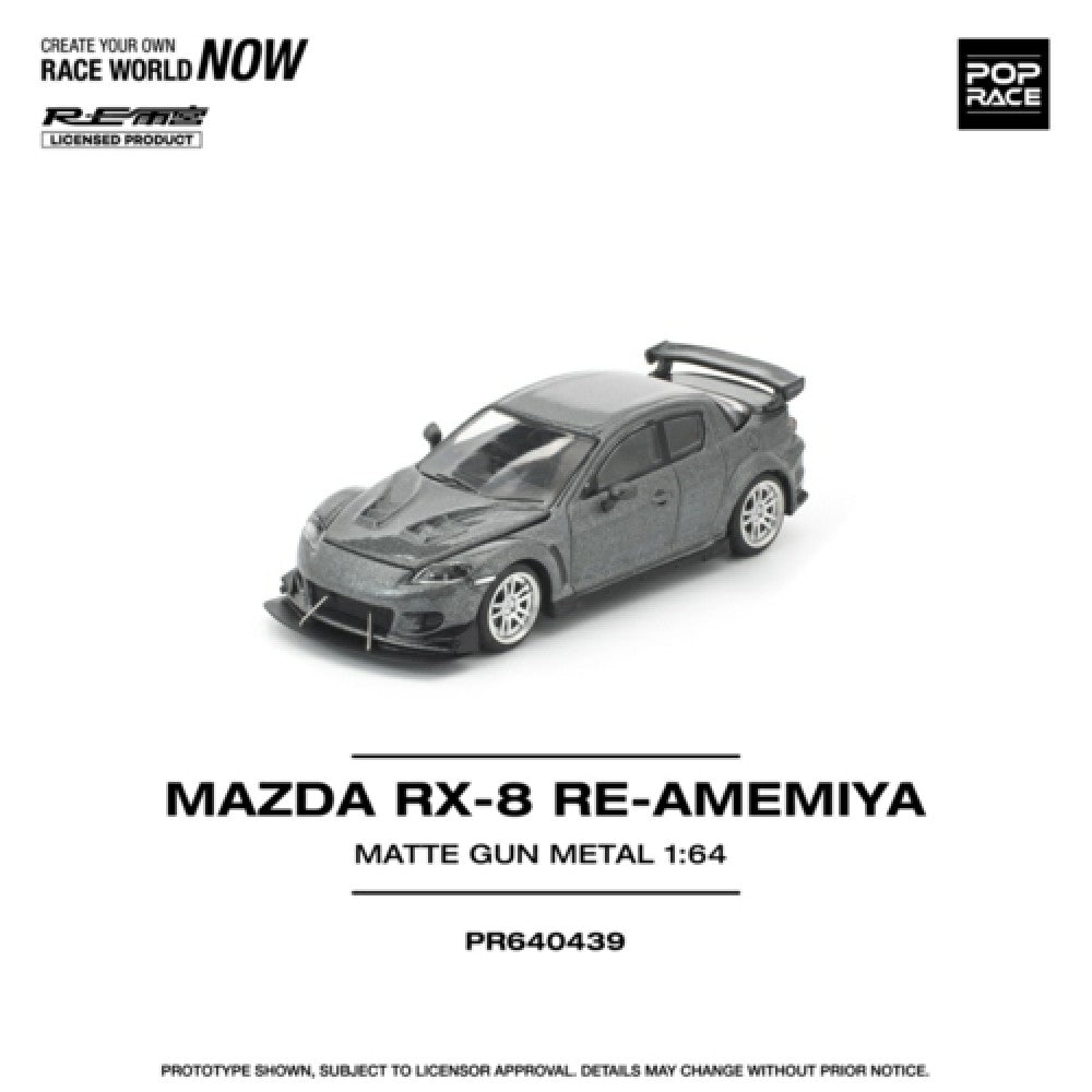 1/64 MAZDA RX-8 RE-AMEMIYA GUN METAL - Poprace - PR640439