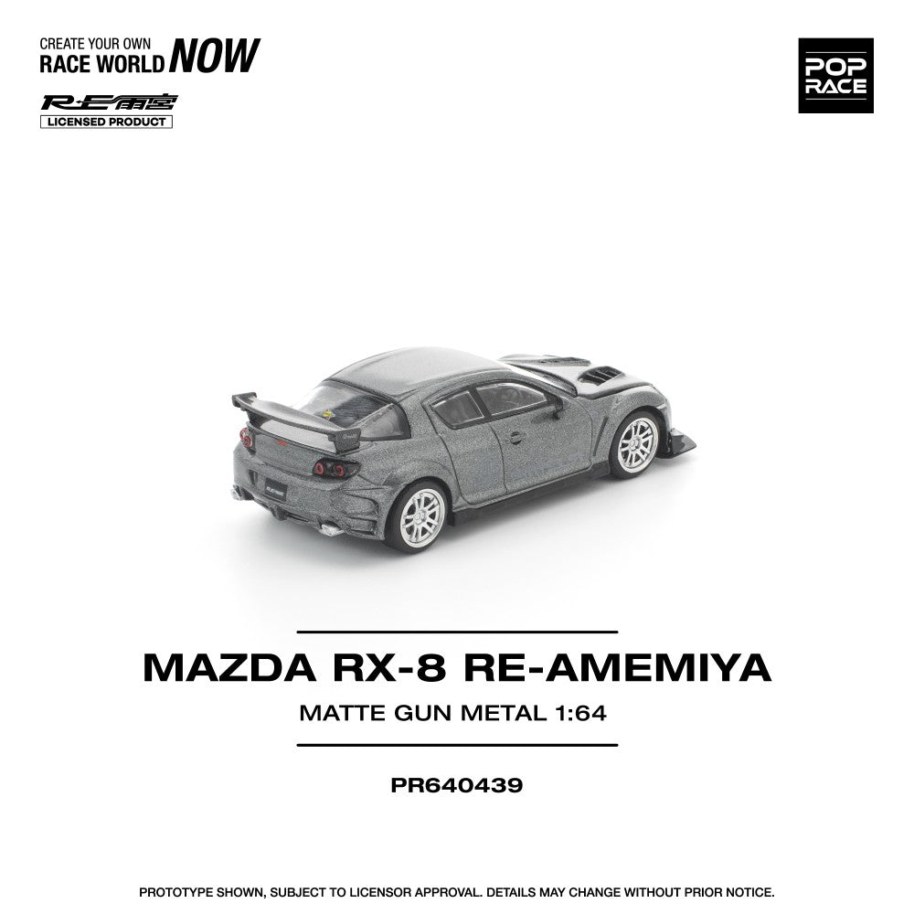 1/64 MAZDA RX-8 RE-AMEMIYA GUN METAL - Poprace - PR640439