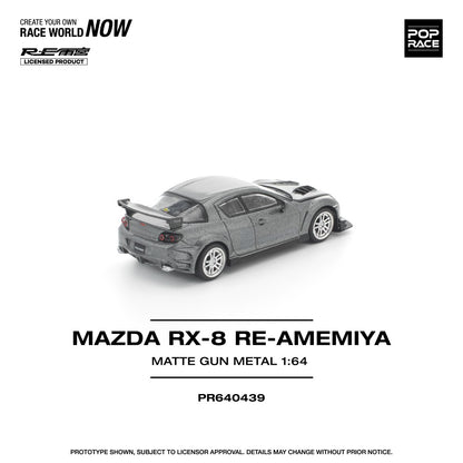 1/64 MAZDA RX-8 RE-AMEMIYA GUN METAL - Poprace - PR640439