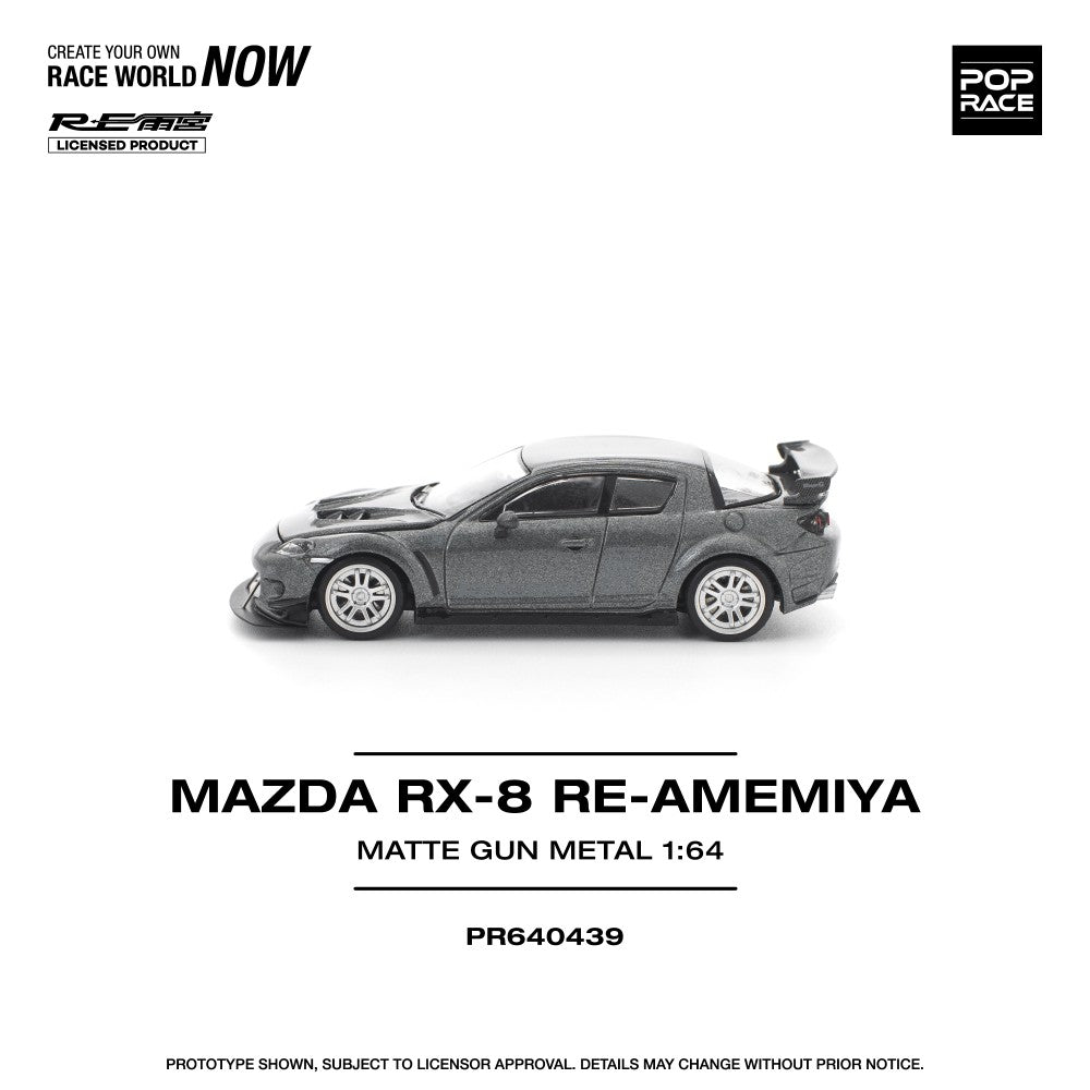 1/64 MAZDA RX-8 RE-AMEMIYA GUN METAL - Poprace - PR640439