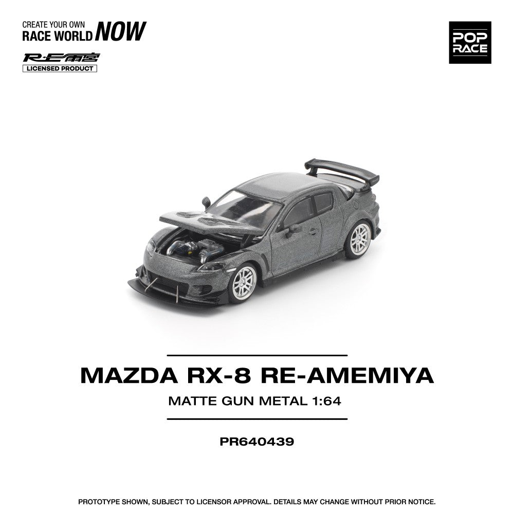 1/64 MAZDA RX-8 RE-AMEMIYA GUN METAL - Poprace - PR640439