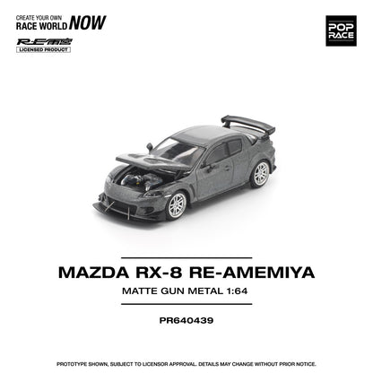 1/64 MAZDA RX-8 RE-AMEMIYA GUN METAL - Poprace - PR640439