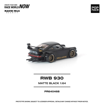 1/64 - RWB 930 MATTE BLACK STELLA ARTOIS NEW TOOLING - Poprace - PR640468