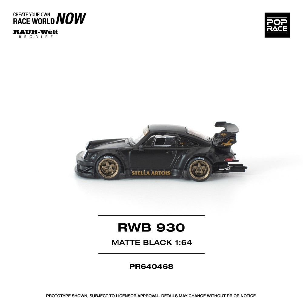 1/64 - RWB 930 MATTE BLACK STELLA ARTOIS NEW TOOLING - Poprace