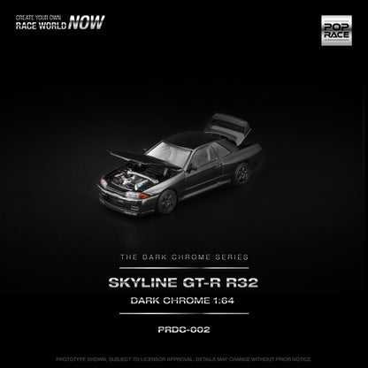1/64 R32 GT-R DARK CHROME - Poprace - PRDC002