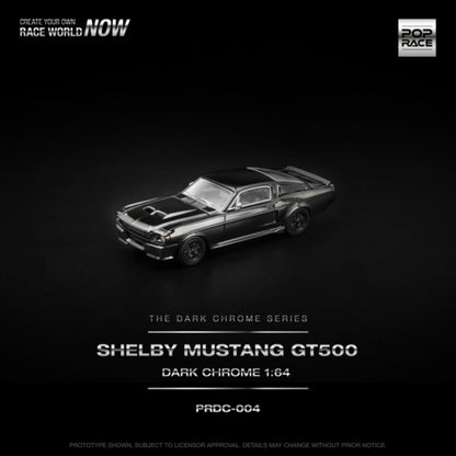 1/64 SHELBY MUSTANG GT500 DARK CHROME - Poprace - PRDC004