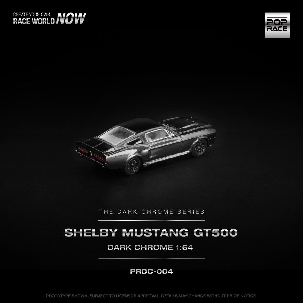 1/64 SHELBY MUSTANG GT500 DARK CHROME - Poprace - PRDC004