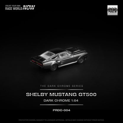 1/64 SHELBY MUSTANG GT500 DARK CHROME - Poprace - PRDC004