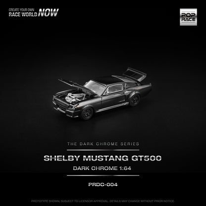 1/64 SHELBY MUSTANG GT500 DARK CHROME - Poprace - PRDC004
