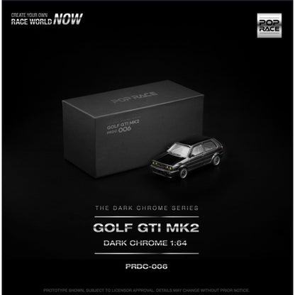 1/64  GOLF GTI MK2 DARK CHROME - Poprace - PRDC006