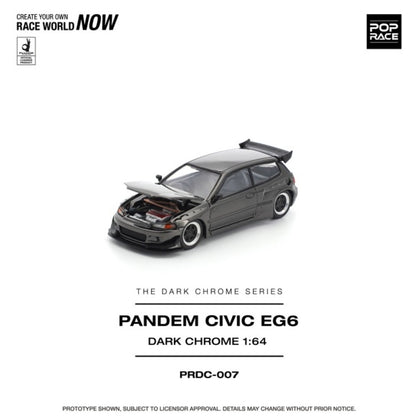 1/64 PANDEM CIVIC EG6 DARK CHROME - Poprace - PRDC007
