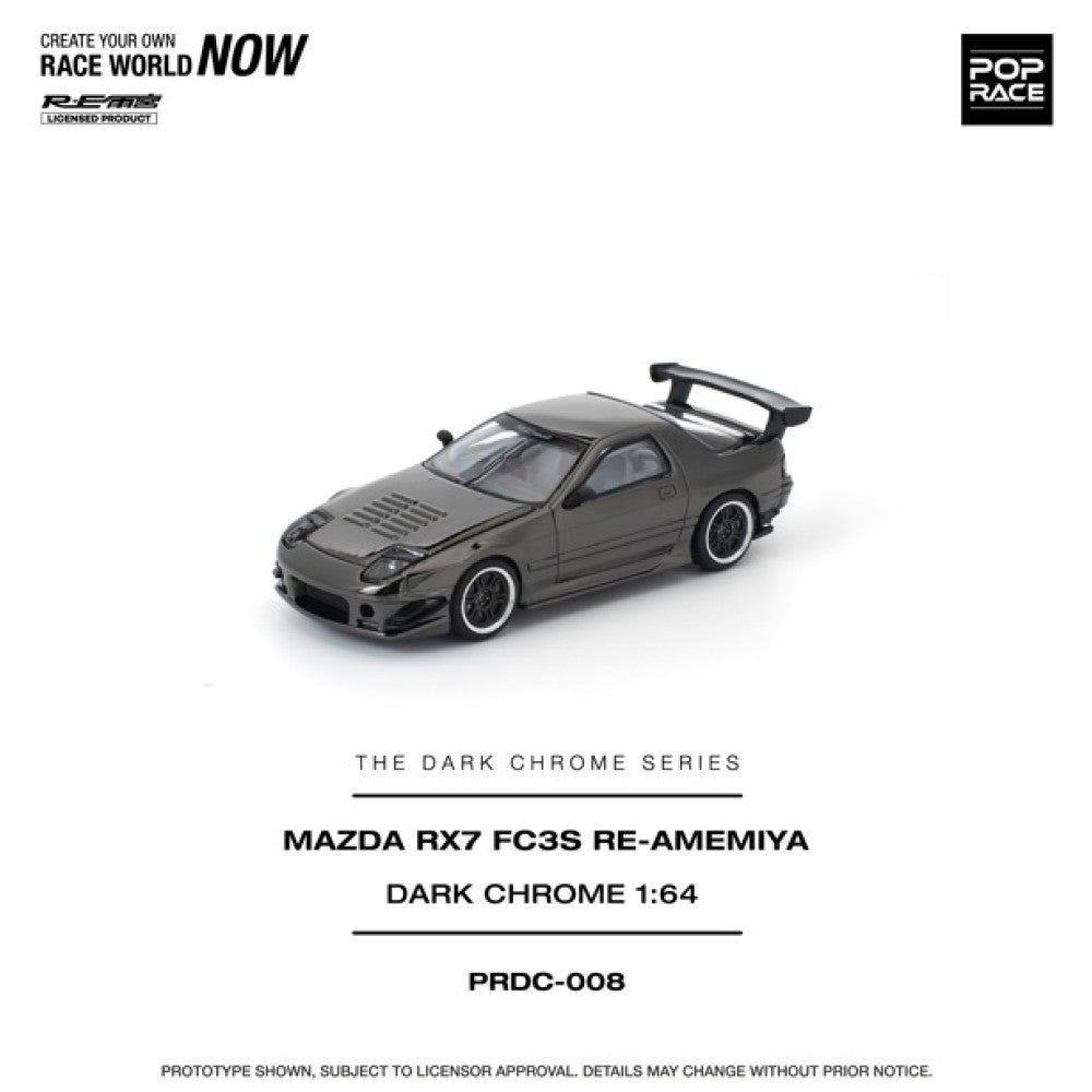 1/64 MAZDA RX7 (FC3S) RE-AMEMIYA DARK CHROME - Poprace - PRDC008