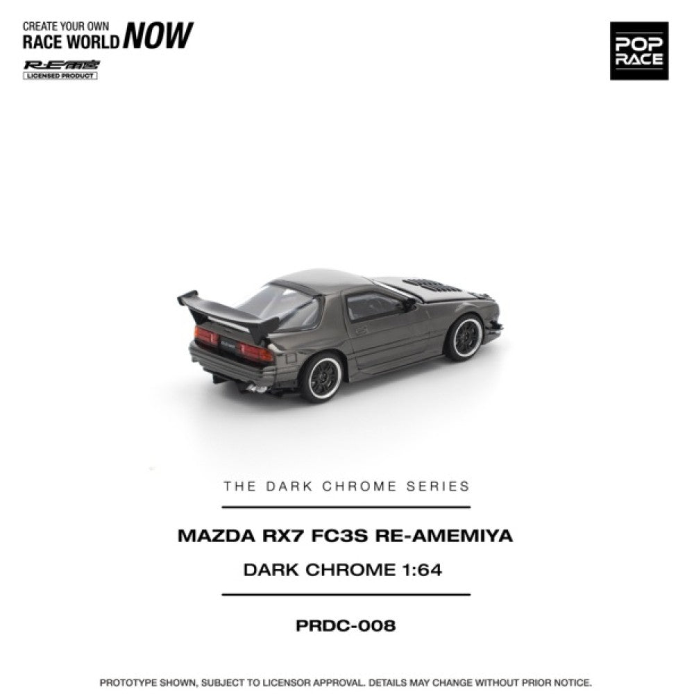1/64 MAZDA RX7 (FC3S) RE-AMEMIYA DARK CHROME - Poprace - PRDC008