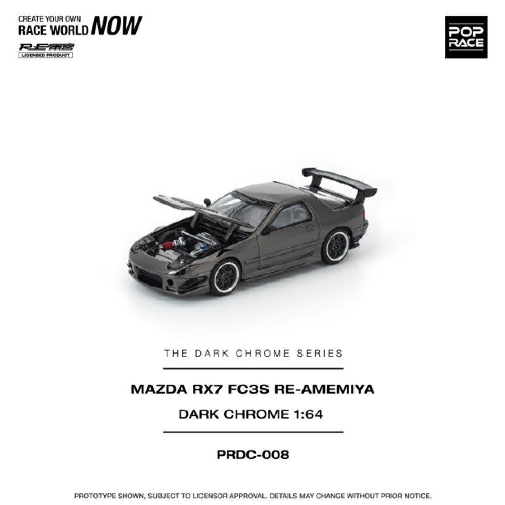 1/64 MAZDA RX7 (FC3S) RE-AMEMIYA DARK CHROME - Poprace - PRDC008