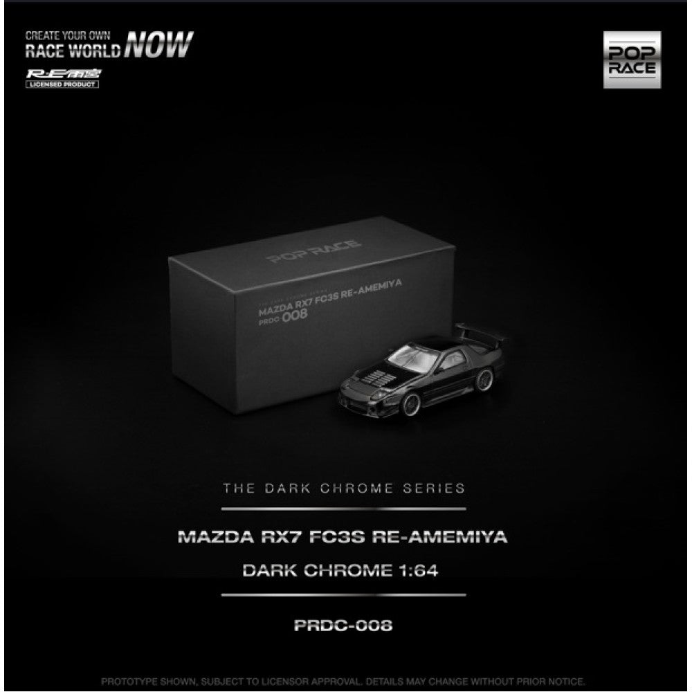 1/64 MAZDA RX7 (FC3S) RE-AMEMIYA DARK CHROME - Poprace - PRDC008