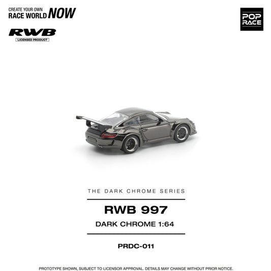 1/64 RWB 997 DARK CHROME - Pop Race - PRDC011