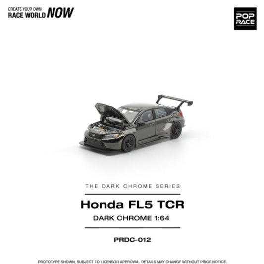 1/64 HONDA CIVIC FL5 TCR DARK CHROME - Pop Race - PRDC012